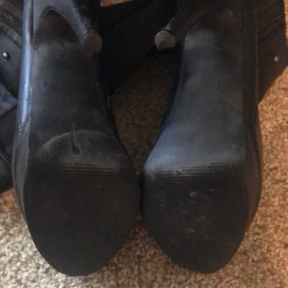 Baker Knee-high leather stilettos - Picture 6 of 8